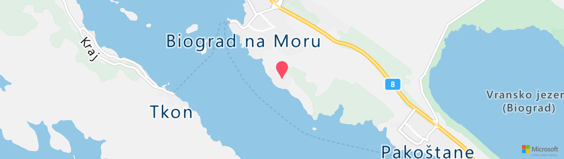 Umgebungskarte des Tauchshops Bougainville Diving Biograd