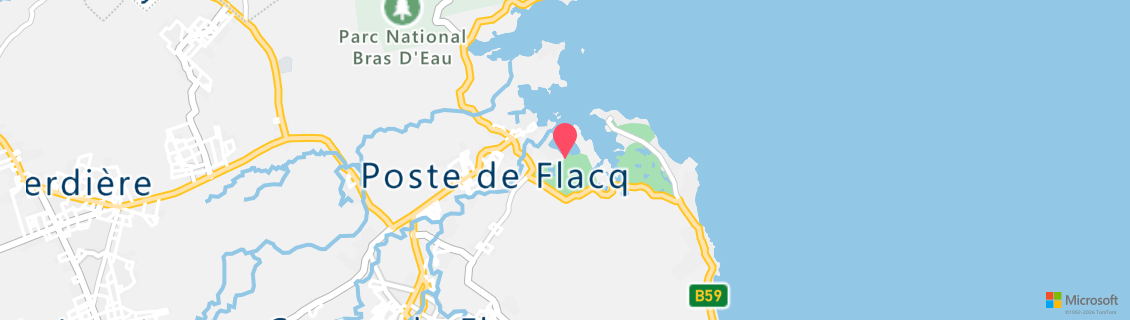 Map of the dive shop Blues Diving Centre