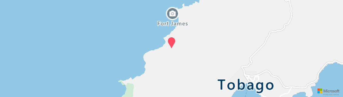 Map of the dive shop Extra Divers Tobago