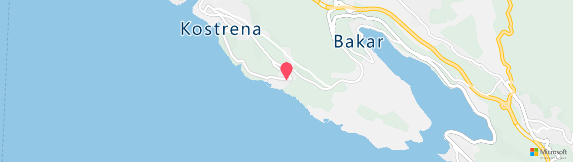 Map of the dive shop Klub podvodnih djelatnosti INA Kostrena