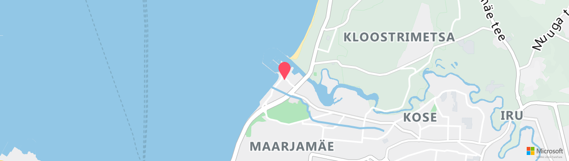 Map of the dive shop Oxygene Tallinn