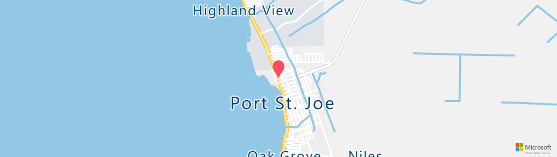 Map of the dive shop Daly's Dock & Dive Center