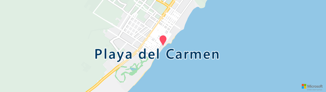 Map of the dive shop Phocea Mexico Playa