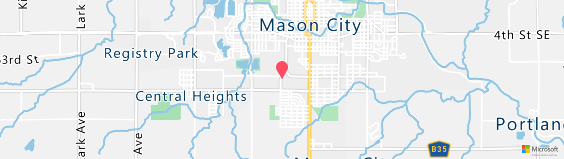 Map of the dive shop North Iowa Scuba