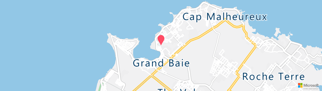 Map of the dive shop Orca Dive Club Mauritius