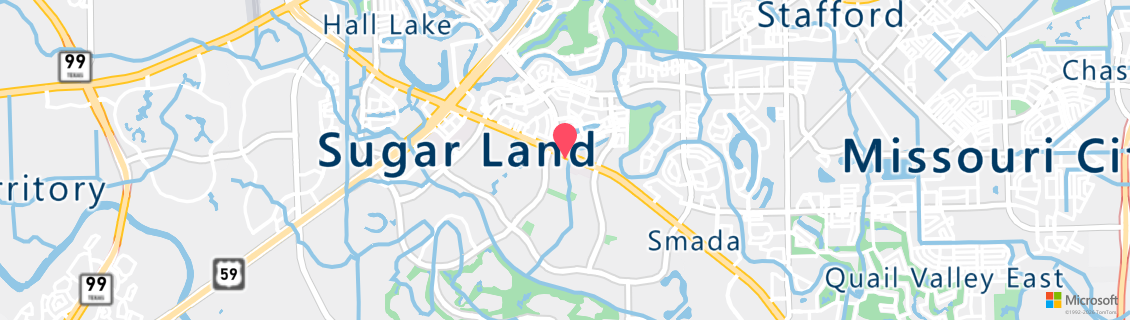 Map of the dive shop Sugar Land Dive Center