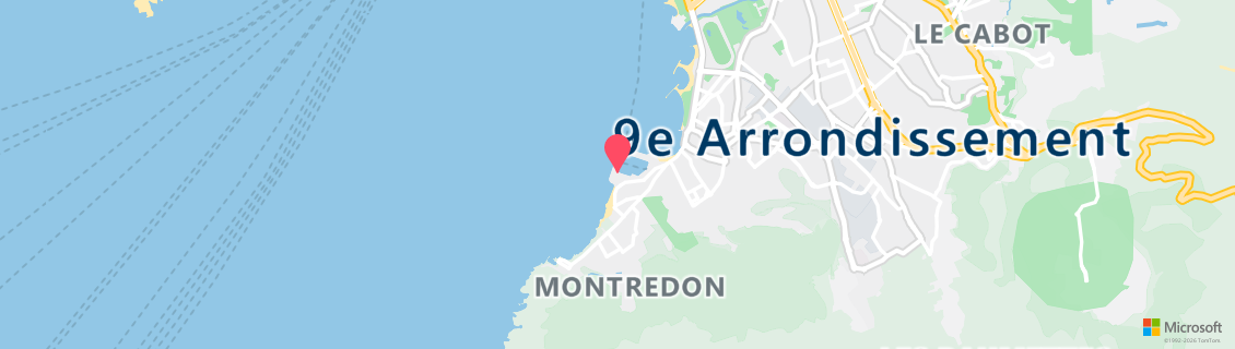 Map of the dive shop DUNE MARSEILLE