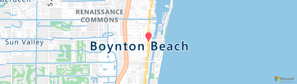 Map of the dive shop Boynton Beach Dive Center