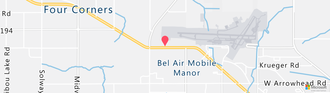 Map of the dive shop Innerspace Scuba Center