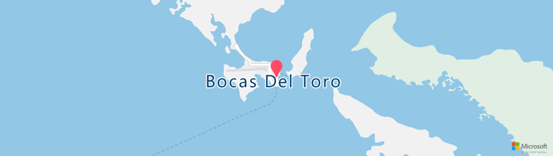 Map of the dive shop Bocas Diving Pirates