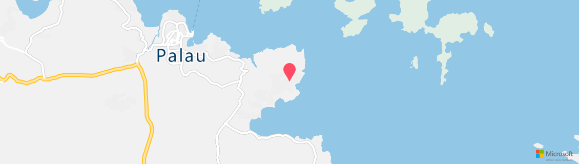 Map of the dive shop OYSTER SUB DIVING CENTER PALAU